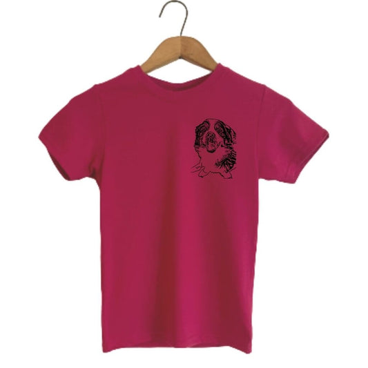 T-Shirt Enfant Rose Framboise Personnalisable T-Shirt Zazou Photo Lab 